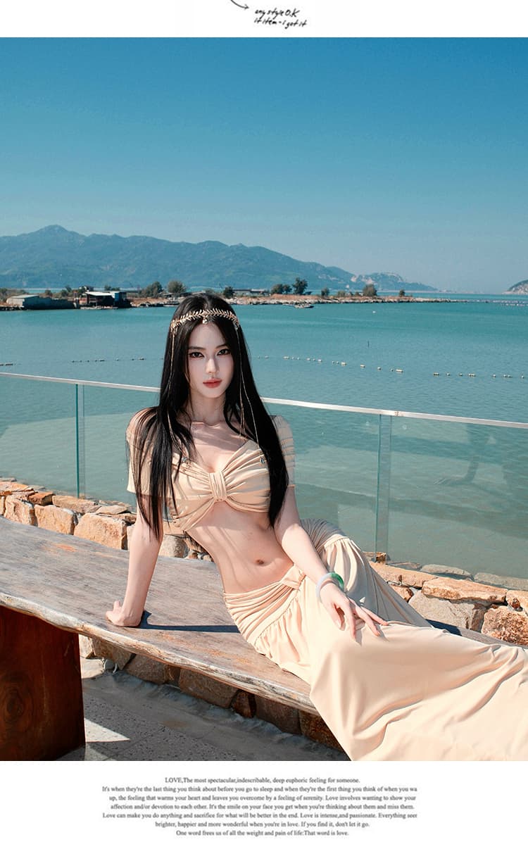 暮 빛 그것 키스 프랑스식 레트로 오프숄더 고급 품격 허리 수축 슬림해 보이는 연회 생일 예복 롱 스커트 상세 이미지 15