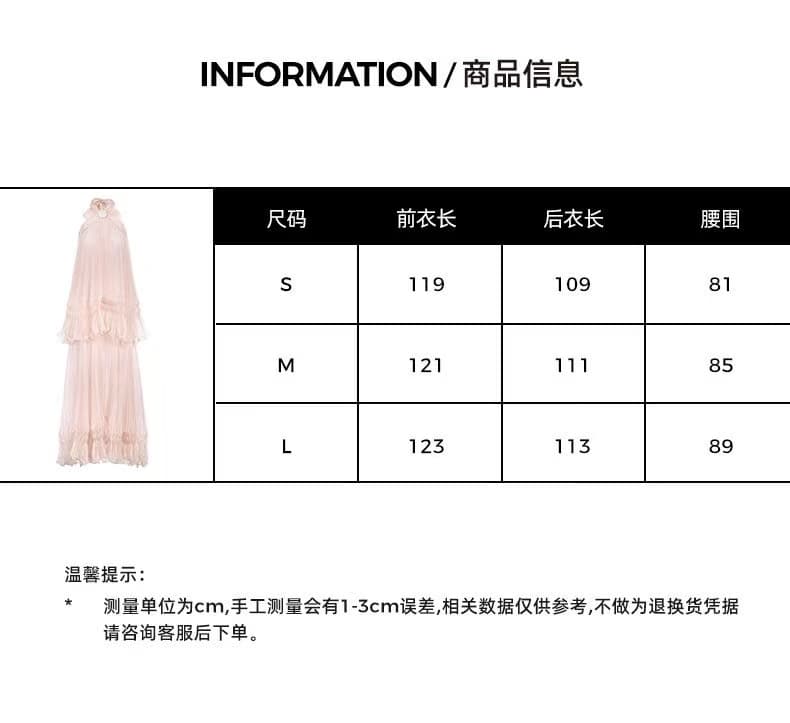 쉬운 꿈 링 같은 단락 프랑스식 백리스 행침 목 여성 드레스 해변가 휴가 바람 플리츠 케이크 드레스 요정 길다 치마 상세 이미지 3