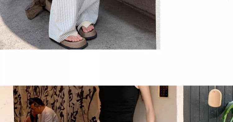 임산부 바지 스트라이프 와이드 레그 팬츠 여름 새로운 하이웨이스트 도루 센스 버블 면 스트레이트 세로 줄무늬 캐주얼 차가운 바지 상세 이미지 37