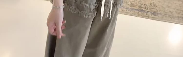 여름 섹션 임산부 바지 여름 새로운 한 부서 디자인 센스 랩스커트팬츠 캐주얼 바지 임산부 나가라. 루즈핏 바닥 청소 바지 상세 이미지 49