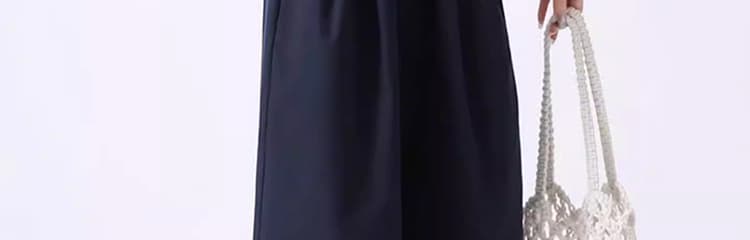 여름 임산부 바지 얼음 실크 루즈핏 패션 캐주얼 와이드 레그 팬츠 스트레이트 팬츠 9부 바지 임산부 루즈핏 바지 상세 이미지 37