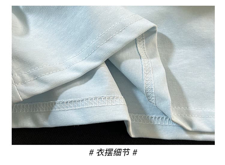 실사 POLO 칼라 티셔츠 반팔 여름 2026 새로운 외국 가스 자수 3 차원 알파벳 폴로 칼라 학원 스타일 맨위 상세 이미지 27