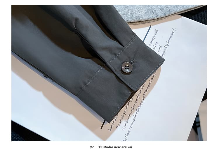 실사 한 스타일 디자인 센스 오프숄더 지퍼 여성 셔츠 2026 새로운 페이크 레이어드 조끼 스택 착용 연령 감소 맨위 상세 이미지 23