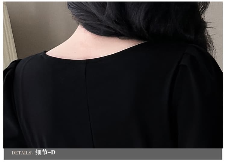 실사 프랑스식 빛 럭셔리 드레스 망사 패치워크 낭만주의 인어 꼬리 스커트 긍정적 인 어깨 소매 허리 수축 슬림해 보이는 중간 길이 치마 상세 이미지 22