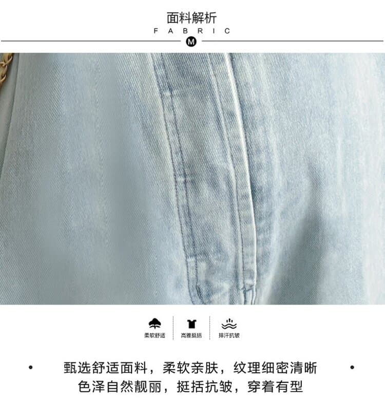 실사 지금 새로운 임산부 데님 넓은 다리 멜빵 바지 맨위 임산부 멜빵 바지 세트 상세 이미지 7