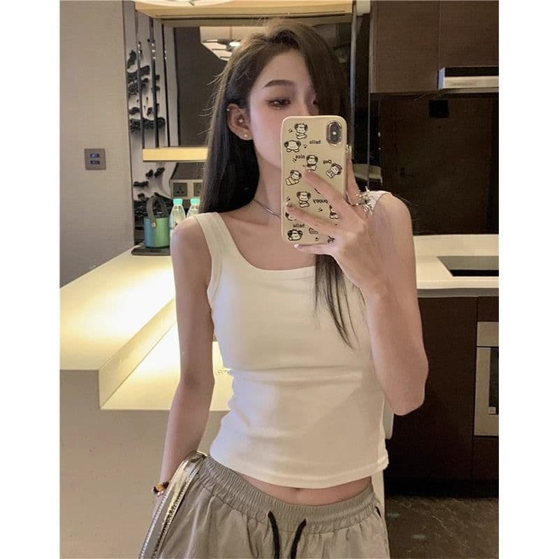 40 순면 210 그램 92 면 8 암모니아 Lun 여름 드레스 캐미솔 여성 셔츠 상세 이미지 2