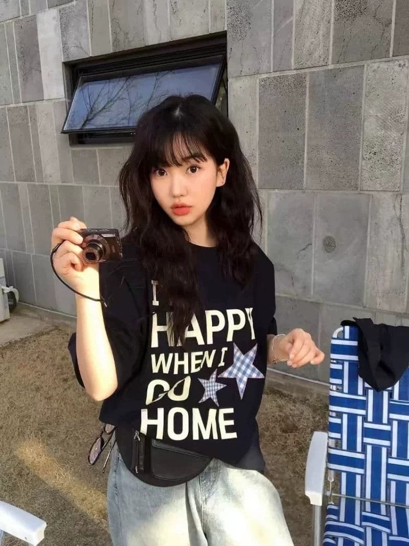있음 선적 여름 드레스 반팔 티셔츠 여성 한국 스타일 빅 사이즈 루즈핏