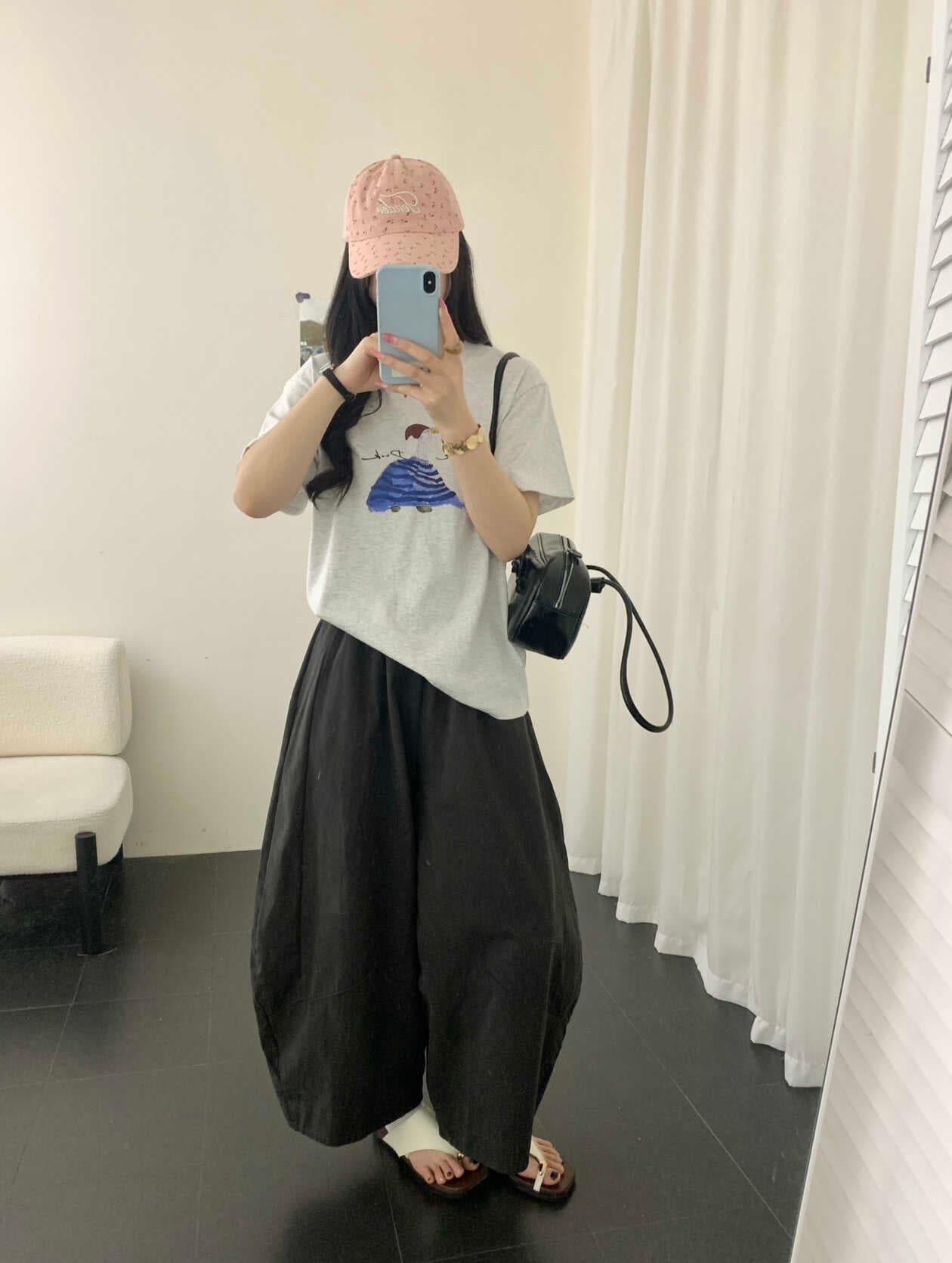 있음 선적 한 부서 미니멀리즘 캐주얼 다용도 연령 감소 재미있는 오리 프린트 순면 라운드 넥 반팔 티셔츠 상세 이미지 4