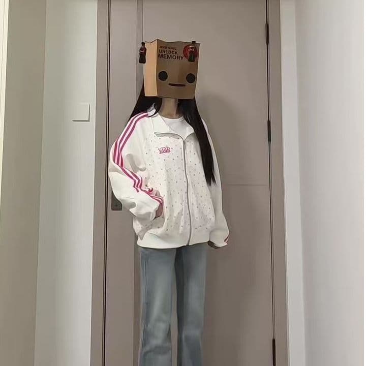 얇은 스타일 털이 있는 클립 칼라 것 타이로드 자수 순수한 Mianhua 면 복합 지퍼 후드티 여성 상세 이미지 8