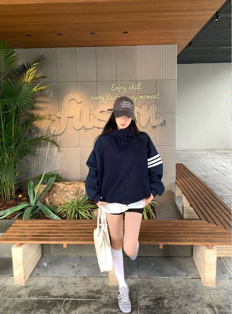 실사 한 부서 느긋한 느슨함 센스 후드 티 스웨터 여성 가을 작은 대중 루즈핏 카디건 코트 맨위 상세 이미지 17