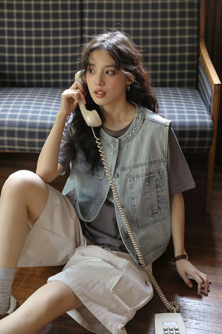 둘째 머리카락 실사 여름 새로운 문예 강아지 만화 프린트 캐주얼 라운드 넥 티셔츠 맨위 여성 상세 이미지 25