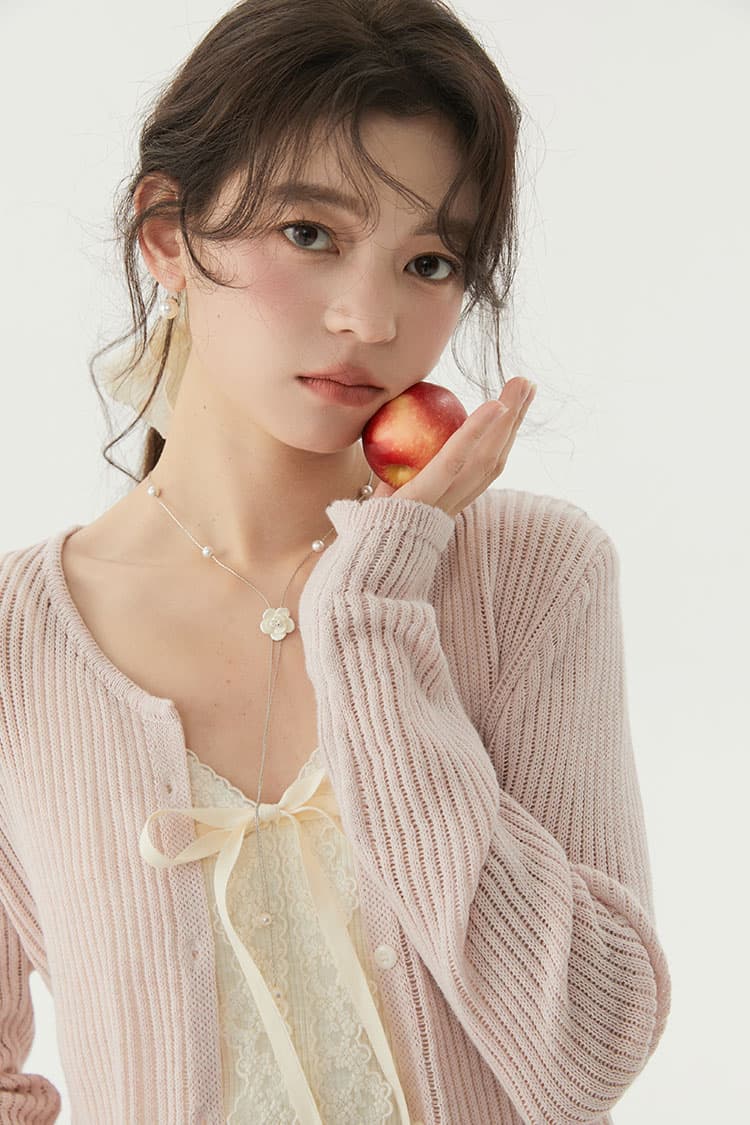 실사 문예 큰 진자 회색 면 실크 반신 스커트 여성 상세 이미지 10