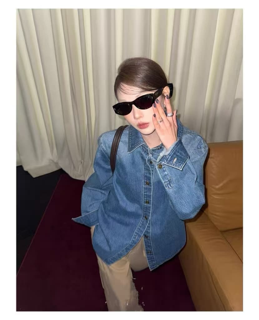 2026 새로운 데님 셔츠 상세 이미지 3