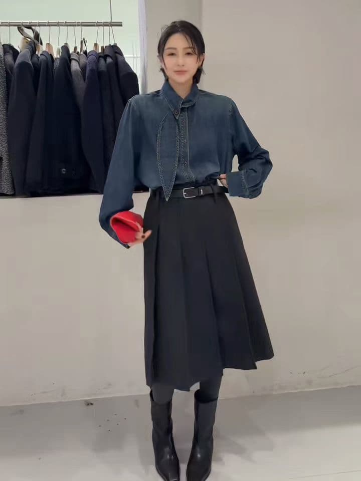 2026 년 새로운 무거운 작업 데님 셔츠 상세 이미지 1