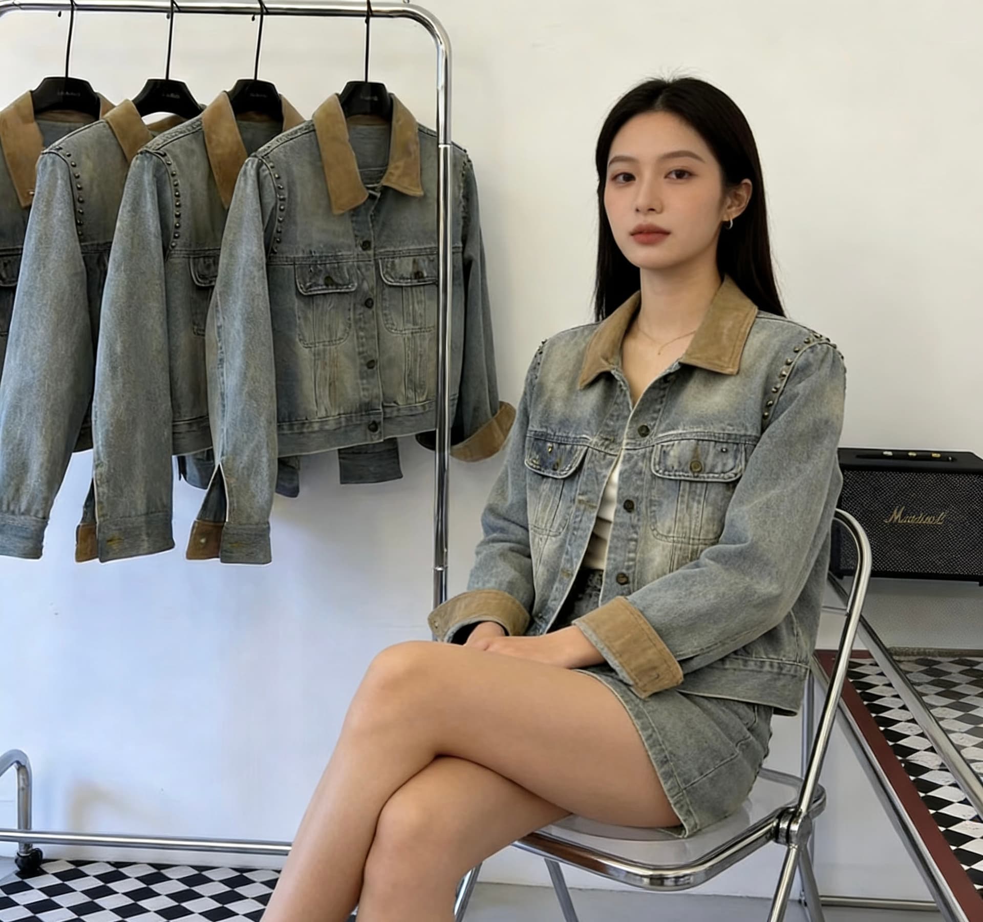2026 새로운 무거운 작업 데님 재킷 상세 이미지 9