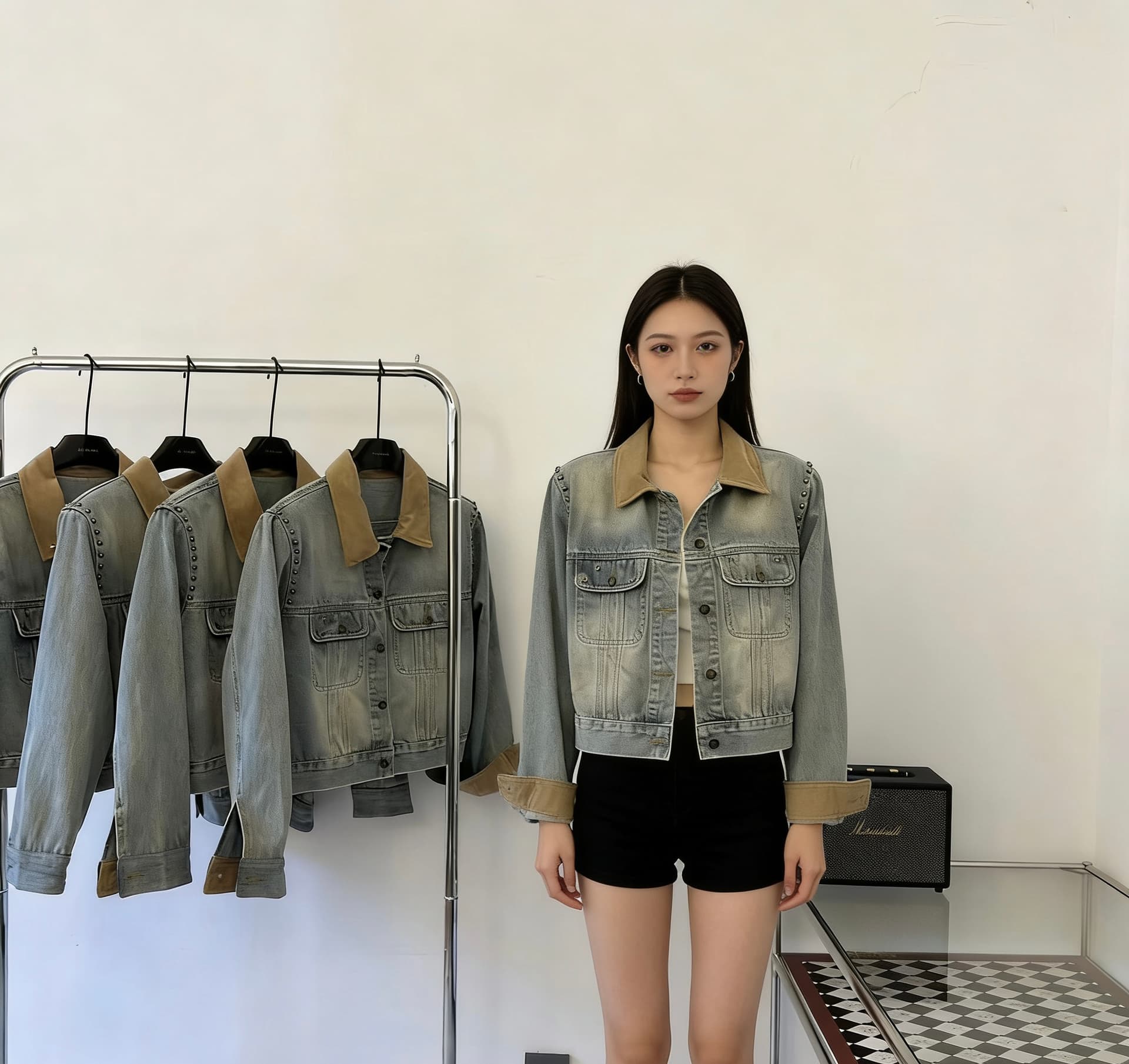 2026 새로운 무거운 작업 데님 재킷 상세 이미지 7