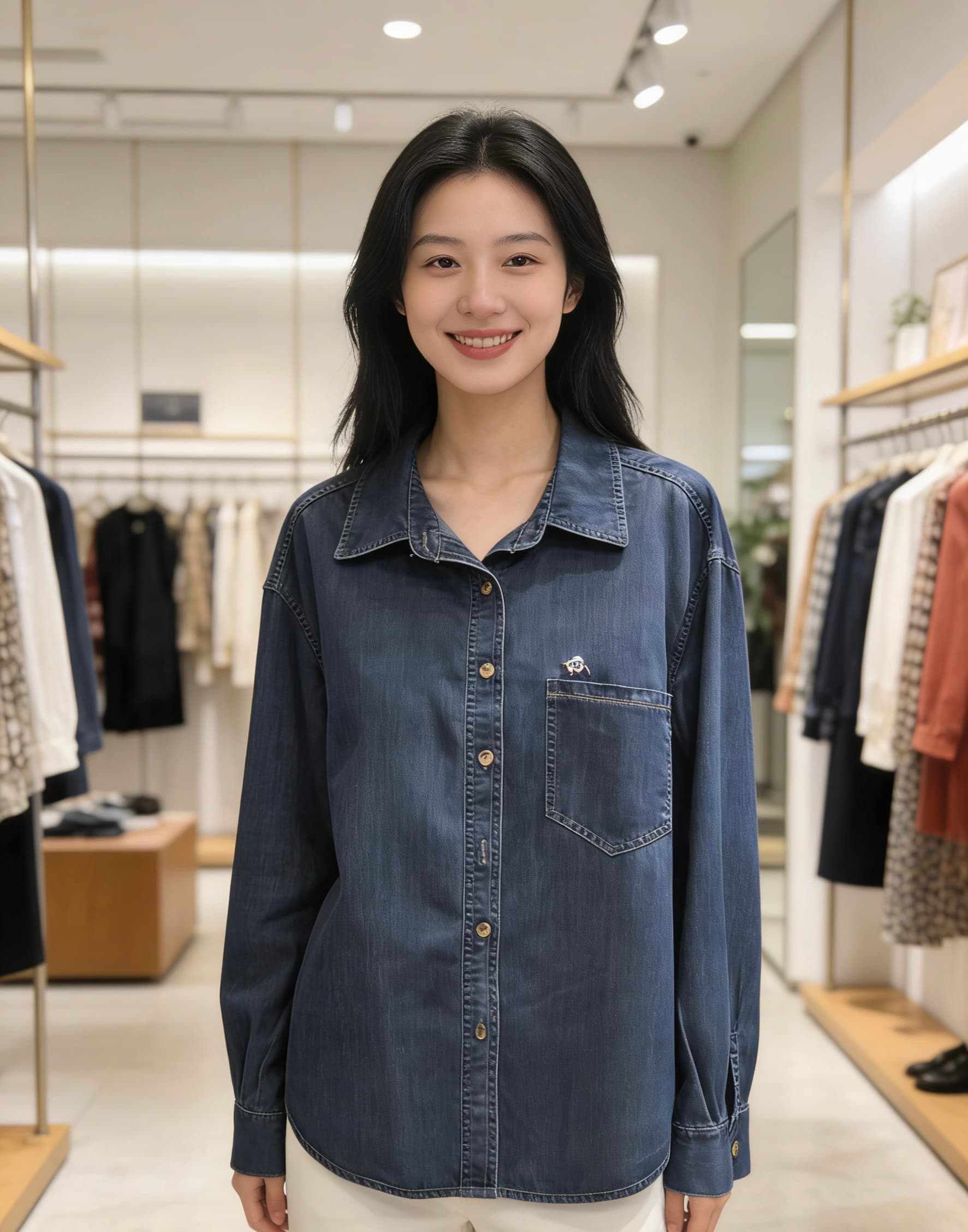 토양 데님 26 년 봄 말의 해 새로운 여성 터키 환경 보호 데님 재킷 이미지 4