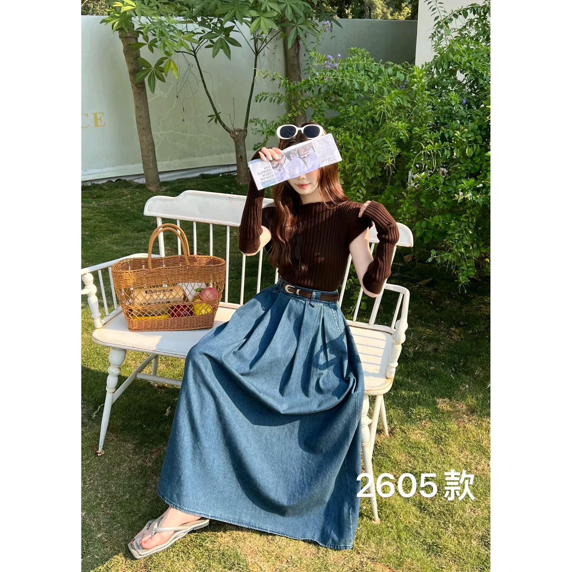 높은 품질 백퍼센트 데님 스커트 항상 도착 중 10 가져 가라. 10 구성하다 이미지 6