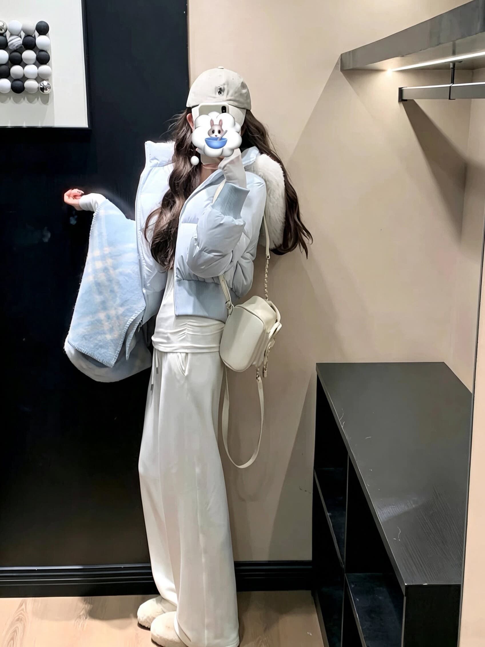 실사 작은 따뜻한 패키지 한국 스타일 학원 스타일 겨울 작은 키 후드 허리 수축 슬림해 보이는 두꺼운 쇼트 스타일 아래 면화 의류 여성 상세 이미지 1