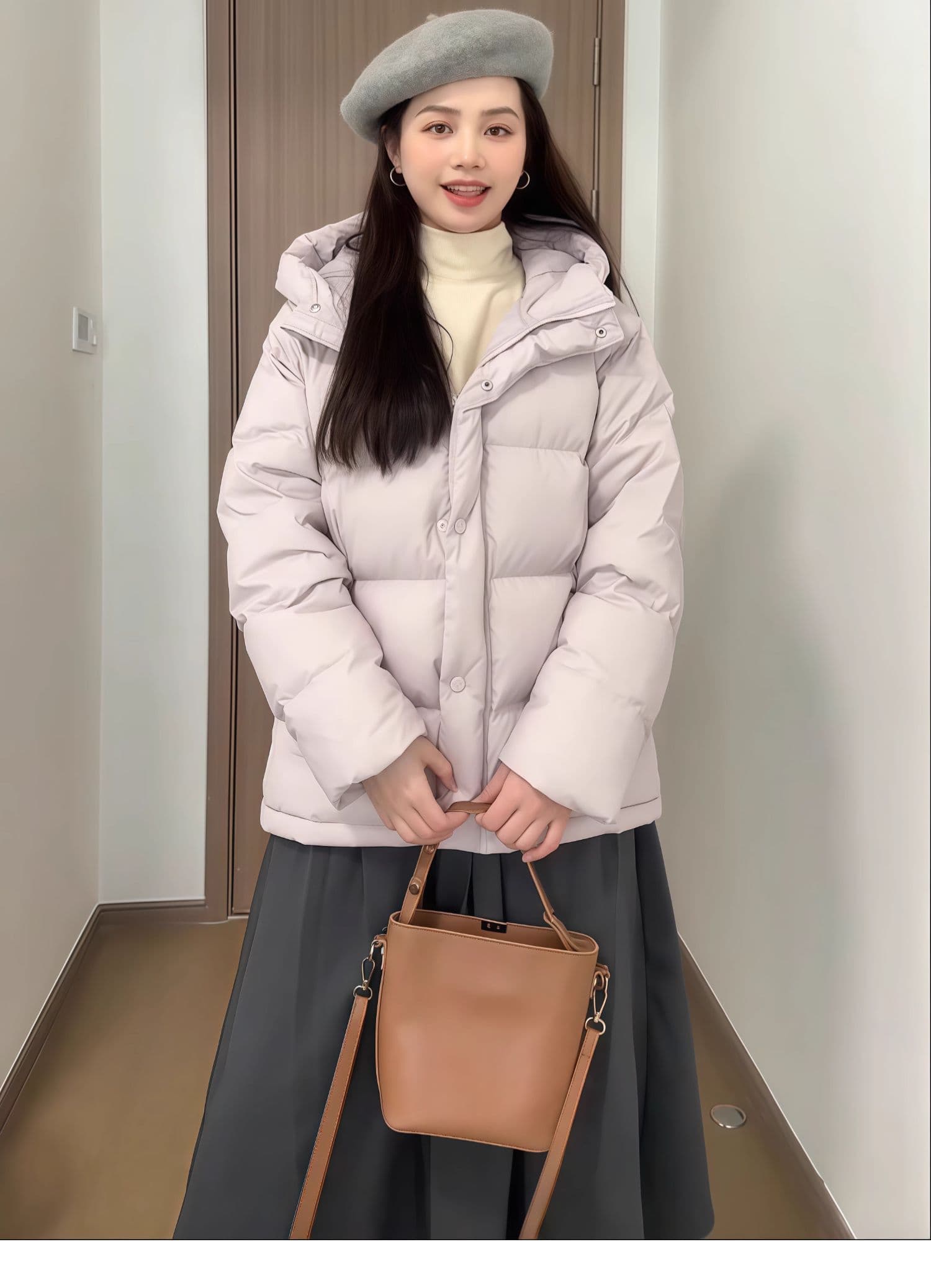 슈퍼 잘 생긴 작은 키 다운 재킷 여성 짧은 2026 새로운 학원 스타일 면 의류 두꺼운 패딩 재킷 겨울 재킷 상세 이미지 9