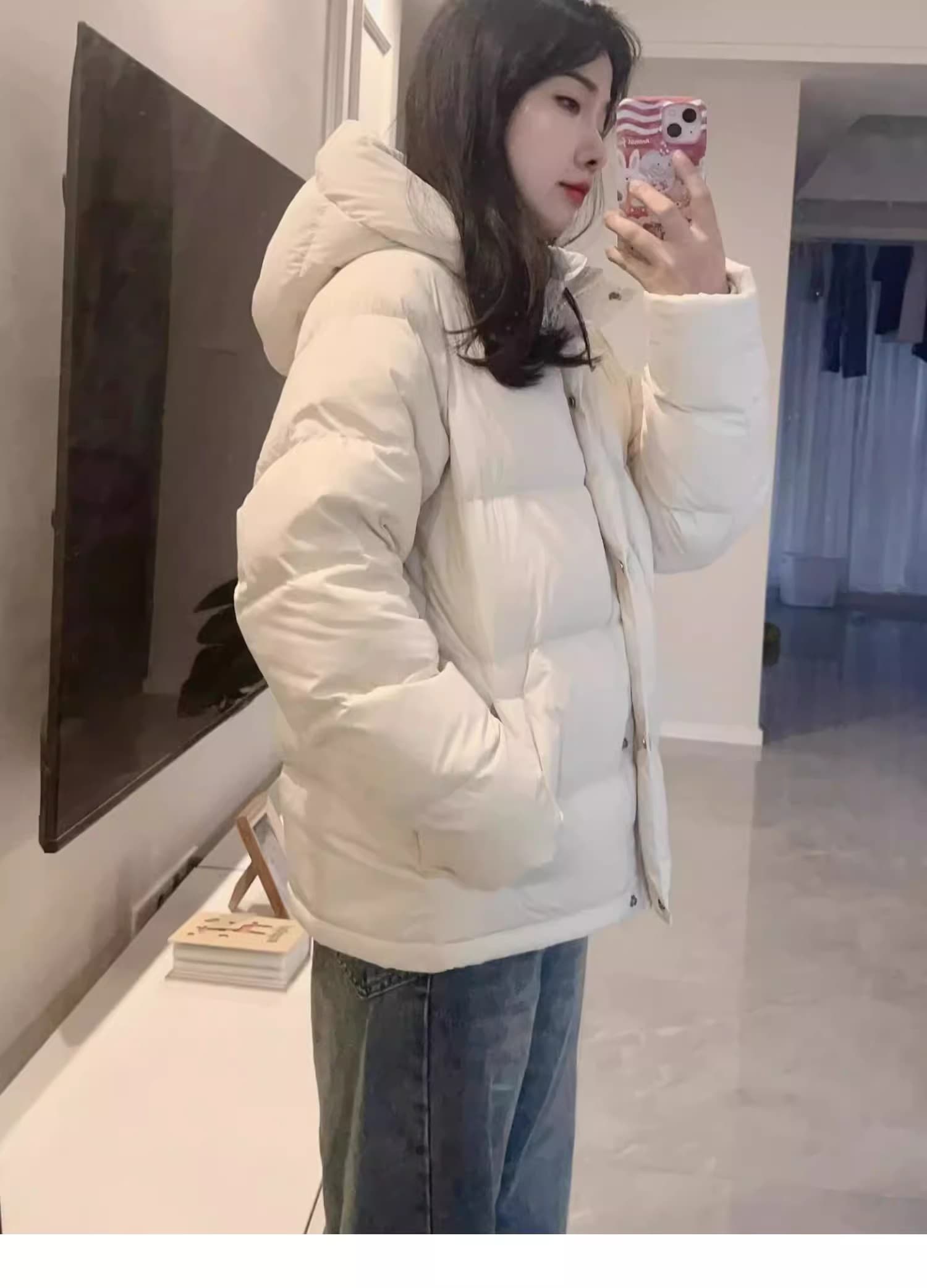 슈퍼 잘 생긴 작은 키 다운 재킷 여성 짧은 2026 새로운 학원 스타일 면 의류 두꺼운 패딩 재킷 겨울 재킷 상세 이미지 20