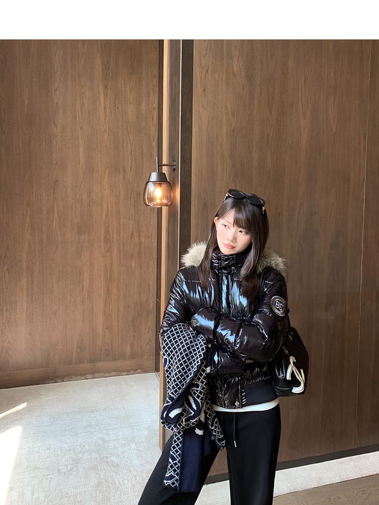 2026 한국 스타일 사설 서비스 아메리칸 레트로 밝은 얼굴 방수 오염 방지 몸매 가꾸기 작은 키 아래 면화 의류 두꺼운 재킷 상세 이미지 9