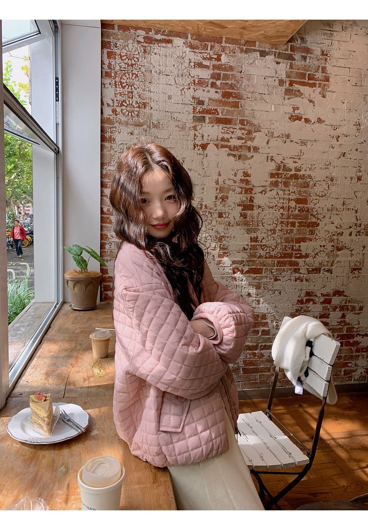 버블 푸 면 의류 여성 다운 재킷 XL 단색 다용도 V넥 보온 두꺼운 다운 코튼 베스트 재킷 여성 겨울 상세 이미지 11