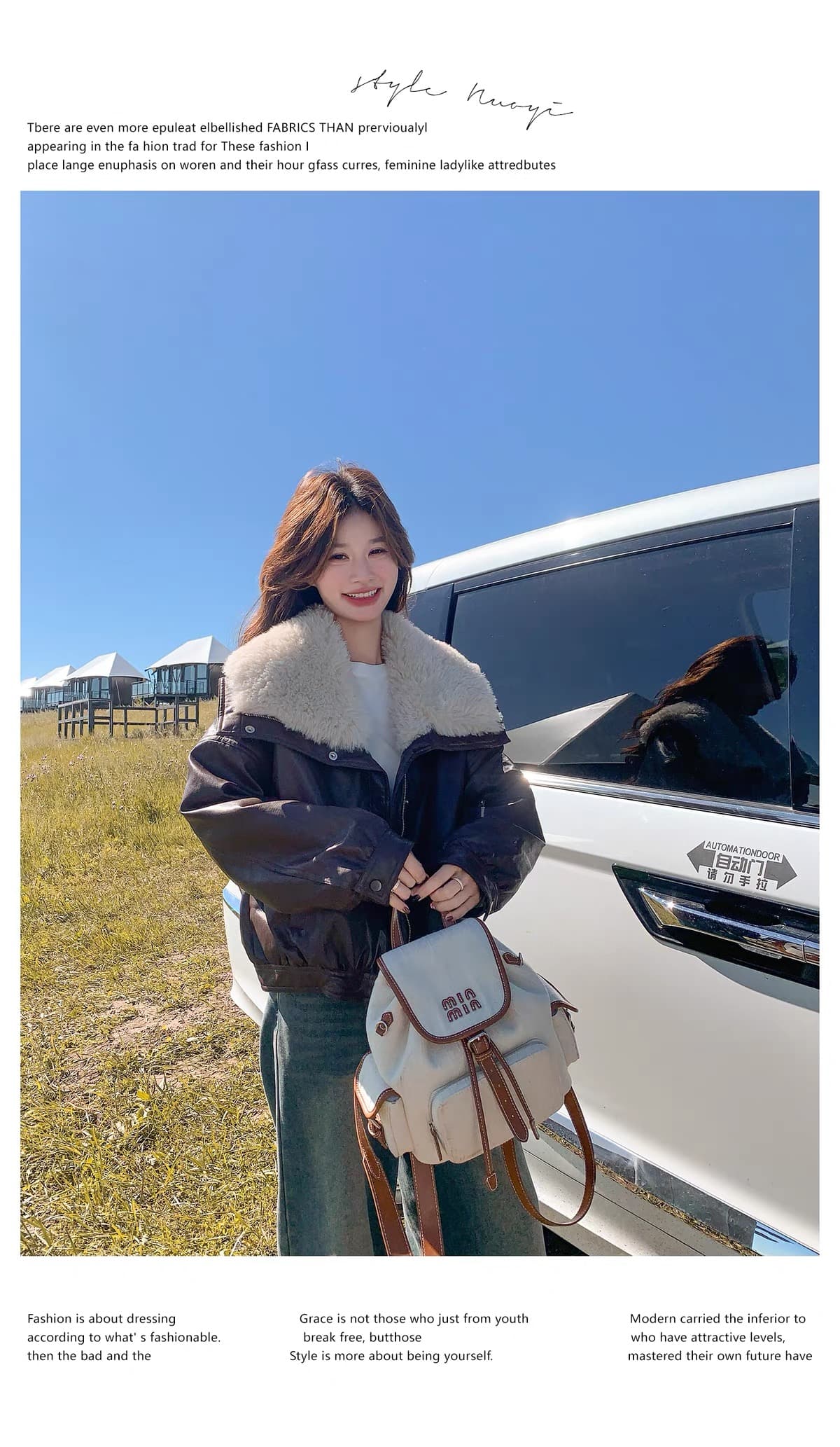 한 부서 큰 모피 칼라 pu 가죽 다운 재킷 여성 2026 겨울 쇼트 스타일 루즈핏 두꺼운 오토바이 가죽 재킷 재킷 상세 이미지 20