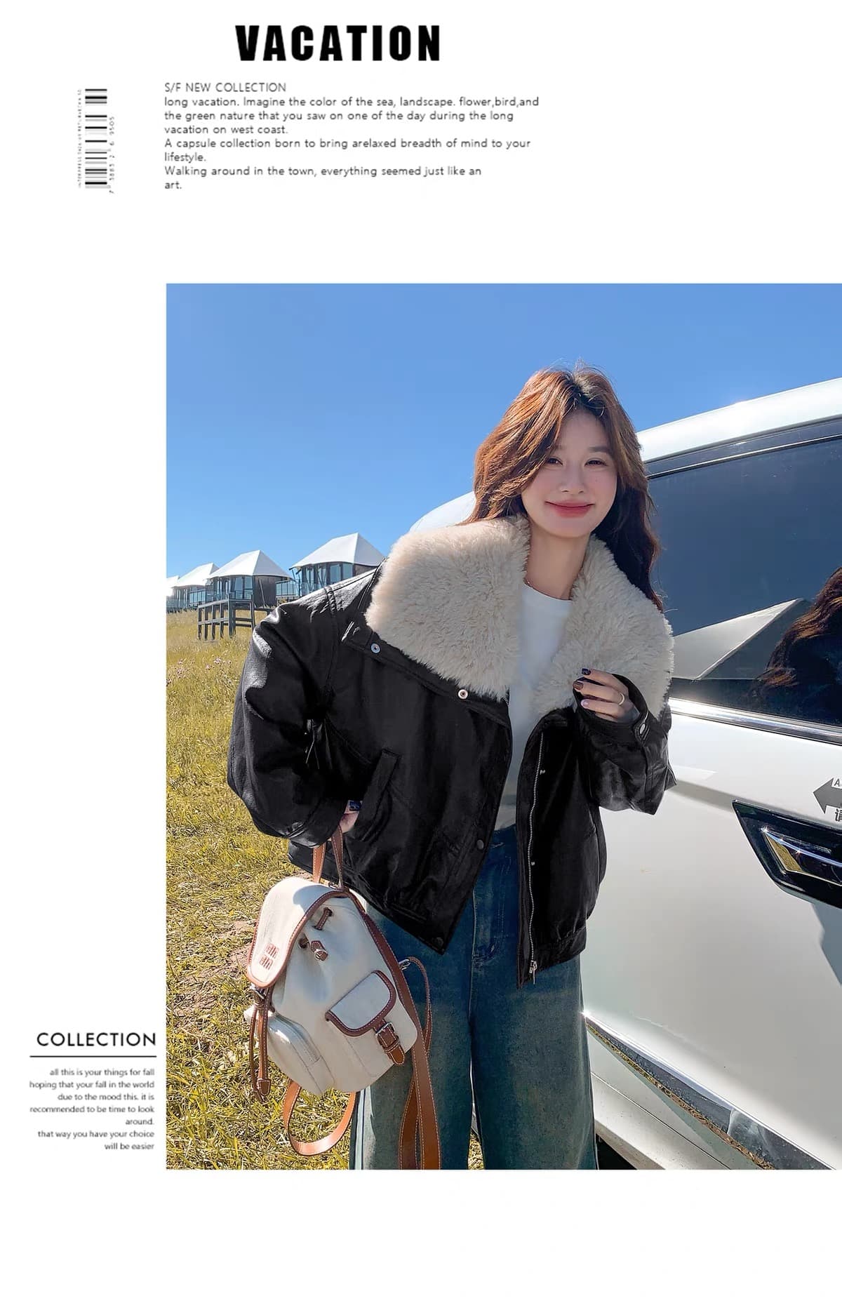 한 부서 큰 모피 칼라 pu 가죽 다운 재킷 여성 2026 겨울 쇼트 스타일 루즈핏 두꺼운 오토바이 가죽 재킷 재킷 상세 이미지 25