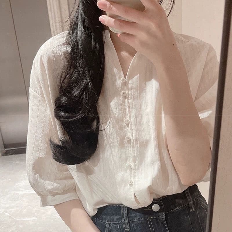 프랑스식 품격 오프숄더 조끼 여성 의류 여름 새로운 고급 몸매 가꾸기 신축성 황색 체크무늬 비스듬한 어깨 망사 맨위 상세 이미지 7