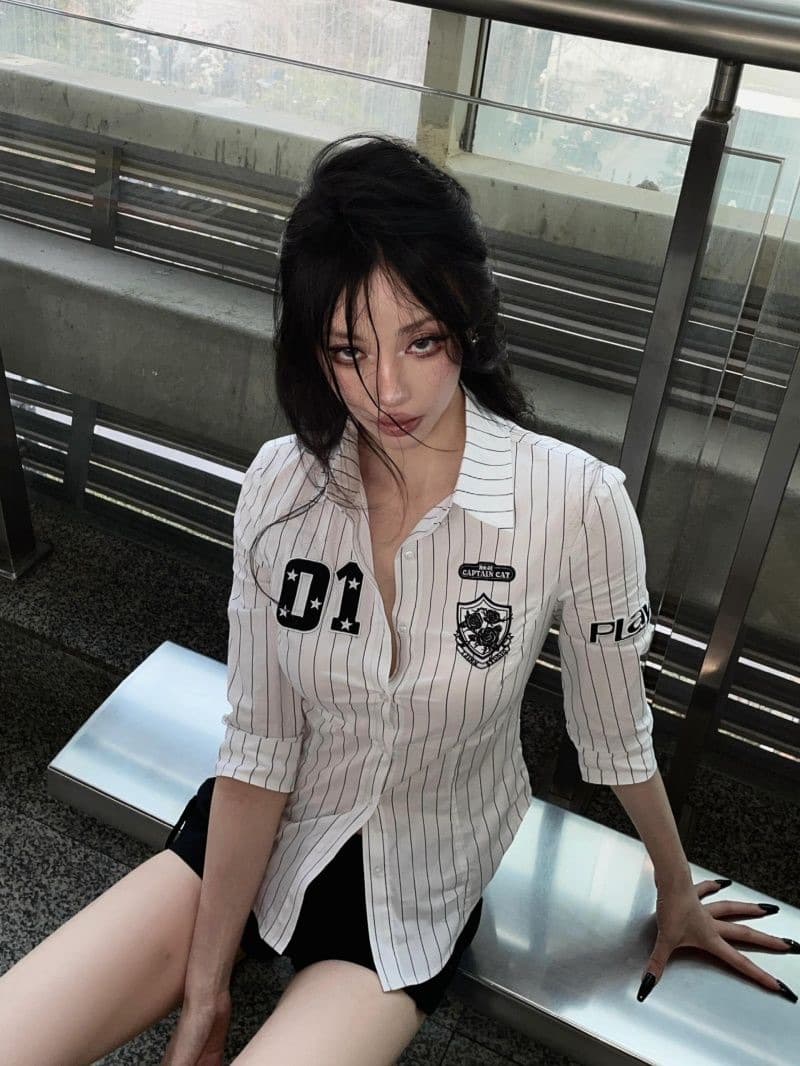 실사 작은 대중 한 부서 체크무늬 여성 셔츠 이른 가을 다용도 루즈핏 느긋한 바람 맨위 외부 가져 가라. 체크무늬 셔츠 재킷 상세 이미지 5