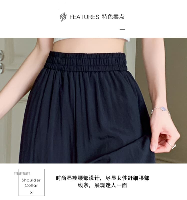 화이트 아마 캐주얼 바지 여성 여름 새로운 자수 레이스 패치워크 루즈핏 얇고 가벼운 잘 생긴 9 포인트 스트레이트 바지 상세 이미지 8