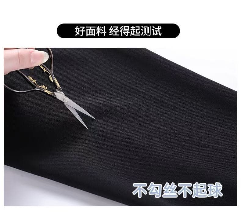 검정색 플레어 바지 봄 가을 겨울 2026 년 새로운 몸매 가꾸기 슬림해 보이는 캐주얼 하이웨이스트 도루 센스 부츠컷 정장 바지 상세 이미지 6