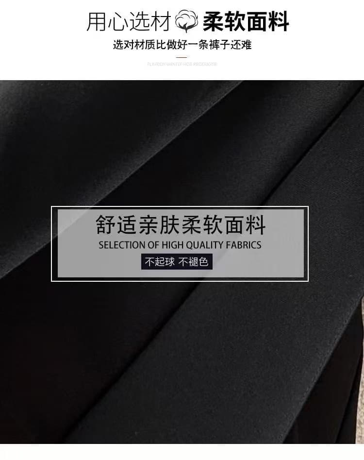 검정색 캐주얼 마이크로 나팔 정장 바지 여성 2026 여름 새로운 하이웨이스트 몸매 가꾸기 슬림해 보이는 다용도 도루 센스 바닥 청소 바지 상세 이미지 6