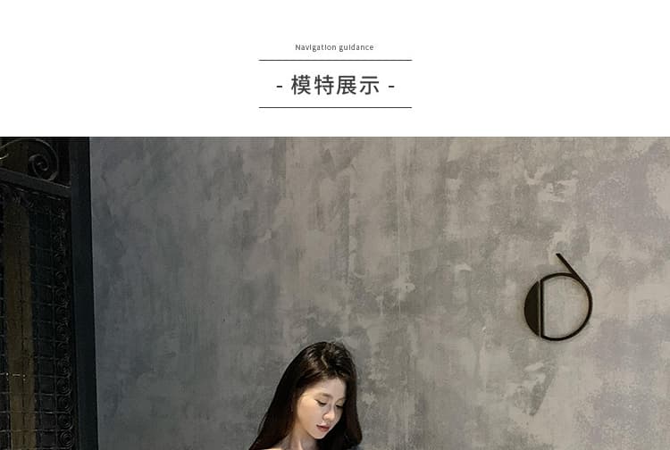 대 물품 한 부서 디자인 센스 임산부 세트 봄 가을 비스듬한 어깨 의류 느긋한 캐주얼 임산부 스트레이트 팬츠 투피스 세트 상세 이미지 14