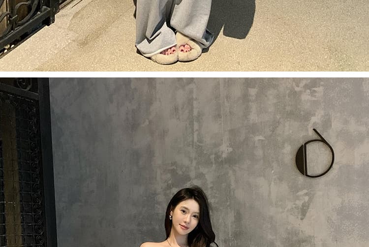 대 물품 한 부서 디자인 센스 임산부 세트 봄 가을 비스듬한 어깨 의류 느긋한 캐주얼 임산부 스트레이트 팬츠 투피스 세트 상세 이미지 16
