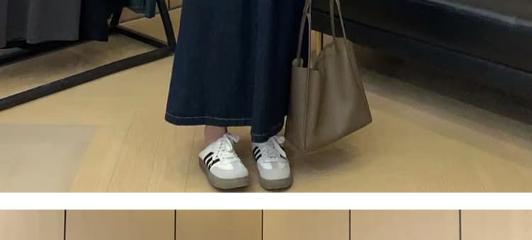 대 물품 가을 겨울 두꺼운 데님 조끼 원피스 니트 스웨터 맨위 루즈핏 슬림해 보이는 임산부 투피스 세트 상세 이미지 42
