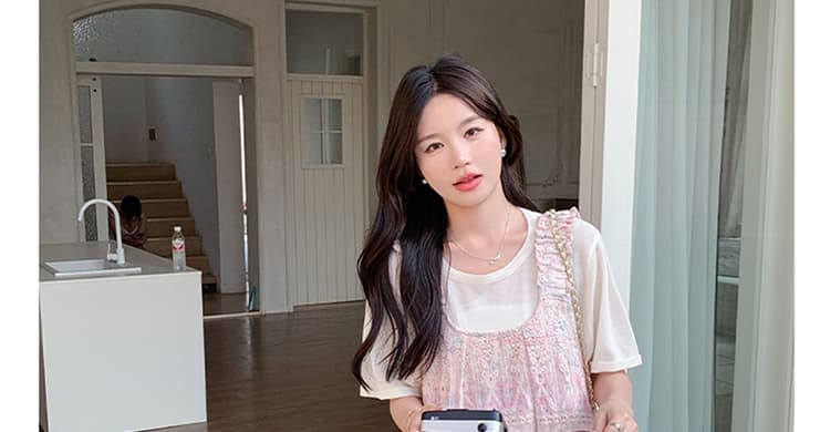 대 물품 새로운 레이스 자카드 임산부 조끼 스커트 투피스 세트 여름 고급 센스 홀로우 아웃 자수 드레스 상세 이미지 40