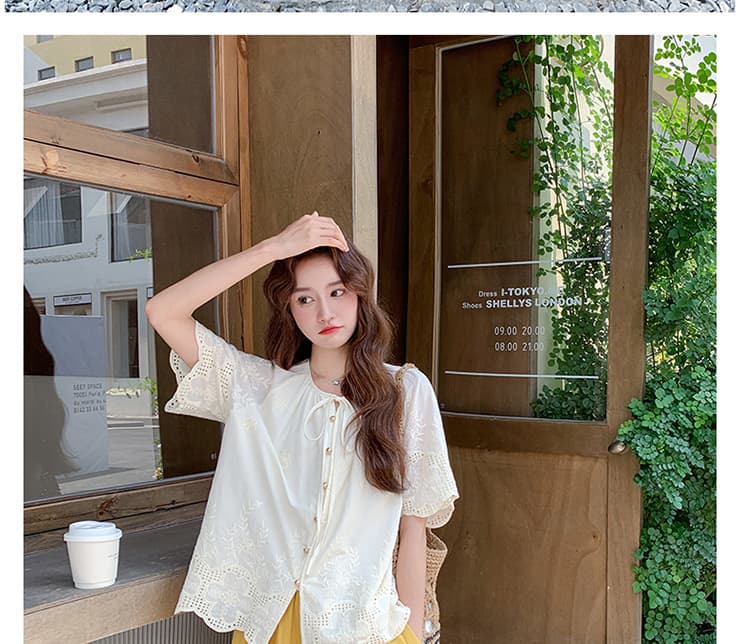 대 물품 여름 새로운 패션 품격 루즈핏 레이스 맨위 휴식 센스 꽃밭 와이드 레그 팬츠 임산부 투피스 세트 상세 이미지 38