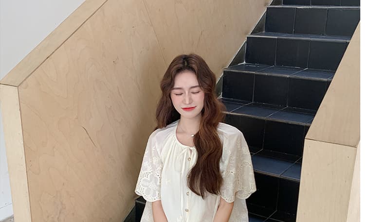 대 물품 여름 새로운 패션 품격 루즈핏 레이스 맨위 휴식 센스 꽃밭 와이드 레그 팬츠 임산부 투피스 세트 상세 이미지 63