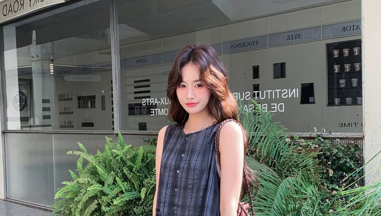 여름 한 부서 레트로 체크무늬 민소매 임산부 조끼 원피스 2026 새로운 디자인 센스 롱 스커트 상세 이미지 17