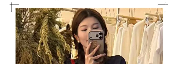 지금 여름 새로운 한 부서 품격 미니멀리즘 오래된 돈 바람 도트 무늬 데님 맨위 반바지 임산부 투피스 세트 상세 이미지 5