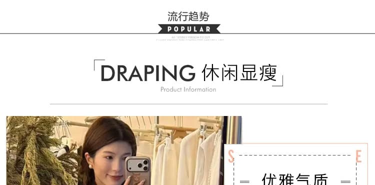 지금 여름 새로운 한 부서 품격 미니멀리즘 오래된 돈 바람 도트 무늬 데님 맨위 반바지 임산부 투피스 세트 상세 이미지 8