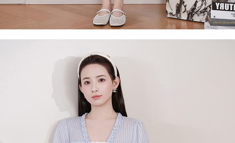여름 새로운 부드러운 품격 슬림해 보이는 가짜 2 피스 슈트 임산부 드레스 상세 이미지 25