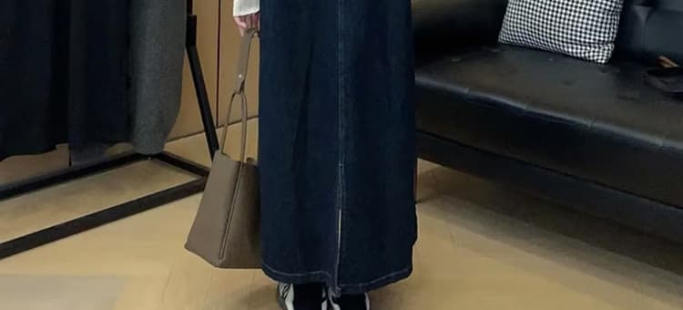 지금 가을 겨울 두꺼운 데님 조끼 원피스 니트 스웨터 맨위 루즈핏 슬림해 보이는 임산부 투피스 세트 상세 이미지 36