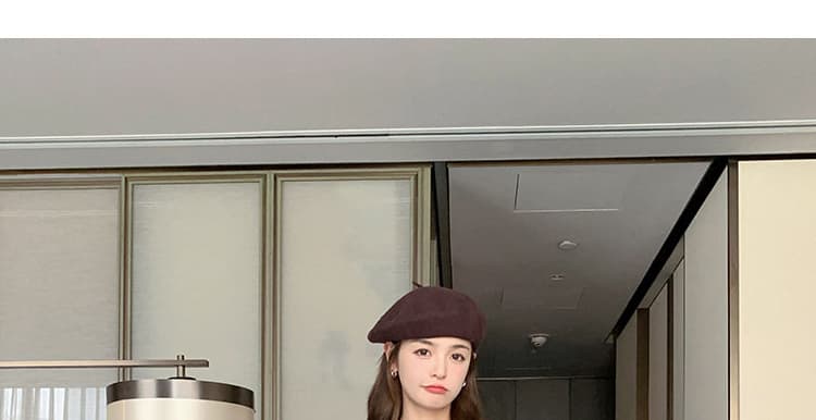 지금 가을 새로운 미니멀리즘 디자인 센스 작은 대중 가죽 베스트 빛 럭셔리 후드티 드레스 임산부 투피스 세트 상세 이미지 18