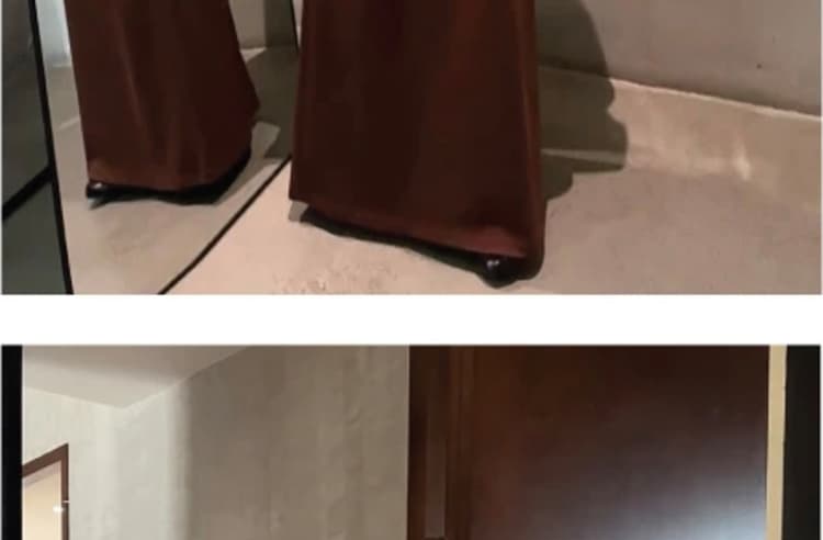 가을 새로운 항구 바람 레트로 체크무늬 세트 루즈핏 슬림해 보이는 다용도 셔츠 스카프 반신 스커트 임산부 3종 세트 상세 이미지 31