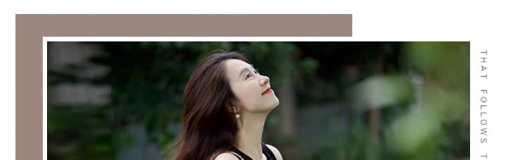 지금 여름 출산 착용 다용도 하이웨이스트 인어 꼬리 치마 검정색 민소매 맨위 패치워크 쉬폰 반신 치마 세트 상세 이미지 9