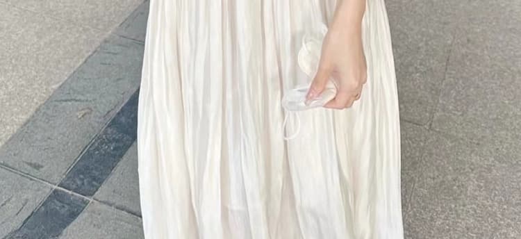 지금 임산부 여름 드레스 패션 새로운 표지 배 민소매 인형 셔츠 맨위 품격 슬림해 보이는 반신 스커트 투피스 세트 상세 이미지 27