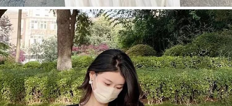 지금 임산부 여름 드레스 패션 새로운 표지 배 민소매 인형 셔츠 맨위 품격 슬림해 보이는 반신 스커트 투피스 세트 상세 이미지 28
